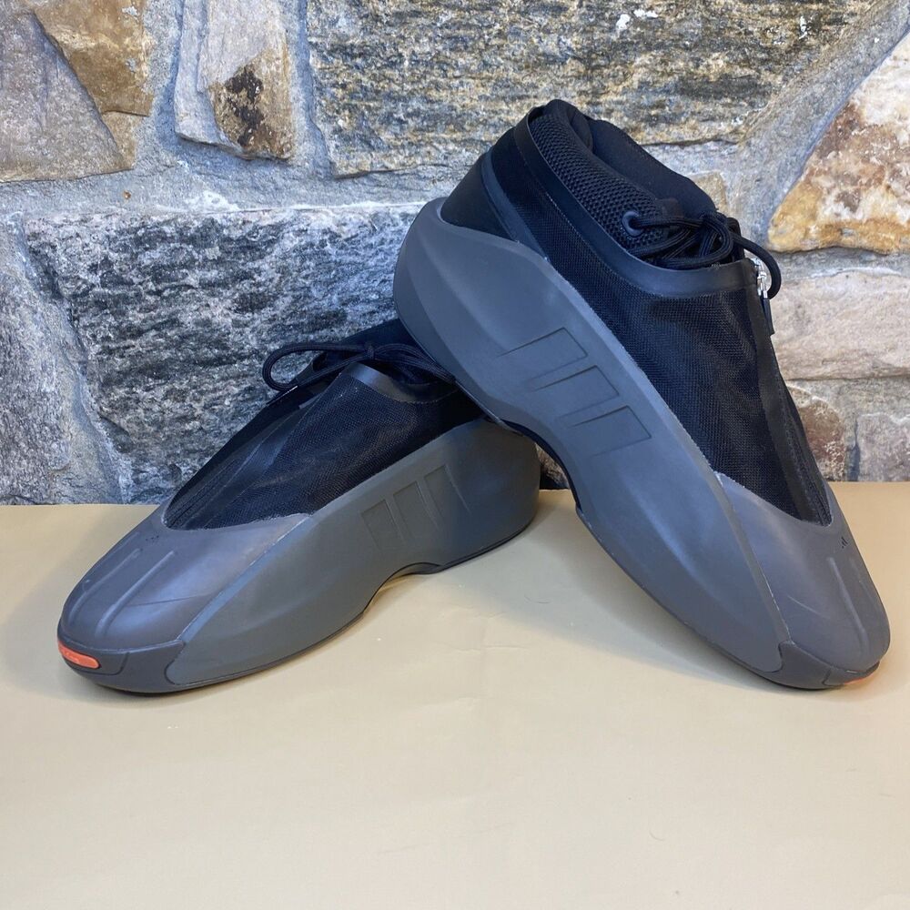 Adidas Crazy Infinity Black Gray Basketball Shoes Men's Size 9.5 Kobe IG6156